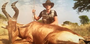 Fernando Lopezsainz with his Red Hartebeest