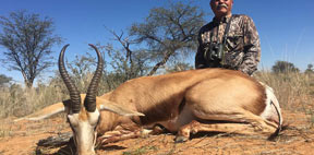 Andy Carrejo with his Springbuck