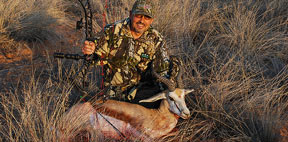 Ernst Simons with his Springbuck