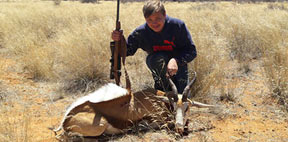 JC de Villiers with his Springbuck