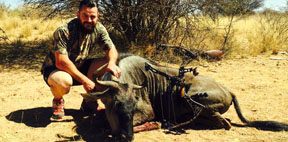 JP Nel with his Blue Wildebeest