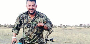 Reghardt Lourens with Red Hartebeest