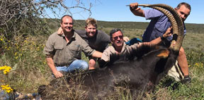 Dr Takura Razemba with his Springbuck