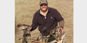 Kobus Burger and Willem Steenkamp each with their Springbock